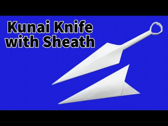 DIY Paper Kunai Knife with Sheath: Craft Your Own Amazing Ninja Weapon