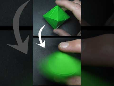 DIY Origami Hexahedron Spinner #shorts DIY Origami Hexahedron Spinner #shorts
