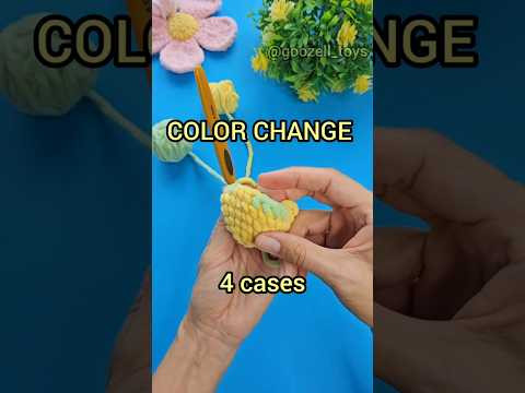 How to change yarn: 4 cases #crochet #crocheting #amigurumi #crochettoys