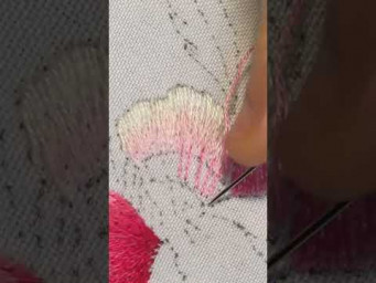 Flower Satin Embroidery - Easy flower stitches