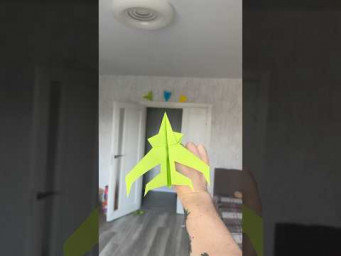 Longest Paper Airplane Flight at Home &ndash; 283ft in One Throw! #origami #papercraft #diy
