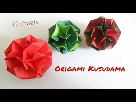 Origami Funny Kusudama/ Paper Ball Ornament Origami Funny Kusudama/ Paper Ball Ornament