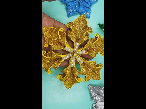 Christmas Snowflakes Making Ideas ❄ Glitter Snowflakes ❄ DIY Crafts #shorts Christmas Snowflakes Making Ideas ❄ Glitter Snowflakes ❄ DIY Crafts #shorts