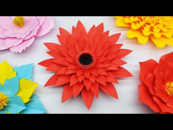 Wall Decoration Ideas With Flowers - Home Decorating Ideas Handmade Easy - DIY Paper Crafts
