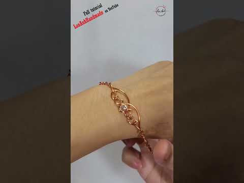 Angel wings bracelet - Free tutorial video link above the title  #shortsvideo #jewelry