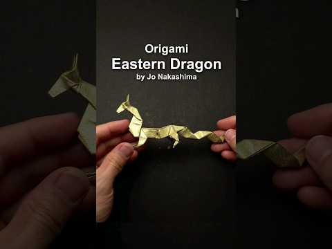 ORIGAMI EASTERN DRAGON #shorts