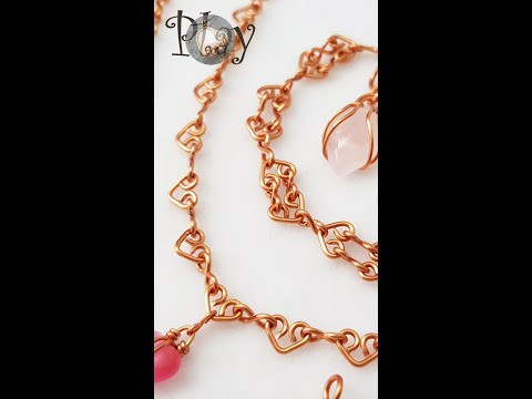 Play with wire | Small heart chains | bracelets | anklet | necklaces @Lan Anh Handmade 721 #Shorts Play with wire | Small heart chains | bracelets | anklet | necklaces @Lan Anh Handmade 721 #Shorts