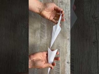 Paper Kunai Knife with Sheath | Origami Naruto #papercrafts #paperknife
