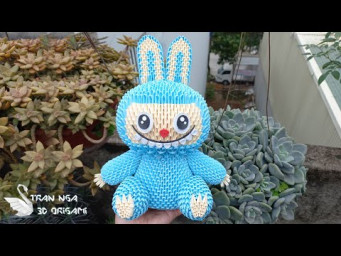 DIY paper the monster labubu P1 , paper stuff  | Tutorial de origami 3d los monstruos labubu
