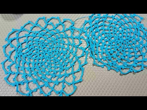 Вяжем салфетку крючком. Простое вязание для начинающих.Crochet Napkin Вяжем салфетку крючком. Простое вязание для начинающих.Crochet Napkin