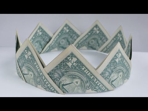 My MONEY CROWN | Excellent Dollar Origami for GRADUATION | Without glue, tape | Tutorial by NProkuda My MONEY CROWN | Excellent Dollar Origami for GRADUATION | Without glue, tape | Tutorial by NProkuda