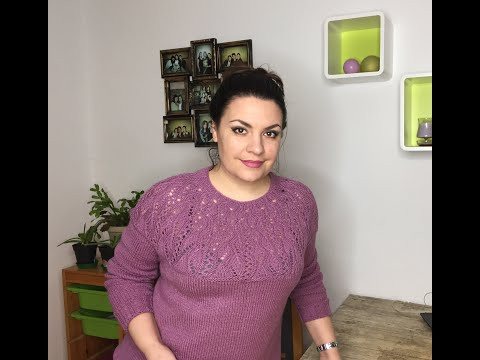 Узор для Круглой Кокетки спицами.МК. Подробно .Для начинающих. Узор для Круглой Кокетки спицами.МК. Подробно .Для начинающих.