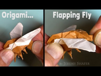 Origami Fly - Pull the Tail and the Wings Flap