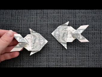 My MONEY FISH | Dollar Origami | Animal for kids | Tutorial DIY by NProkuda