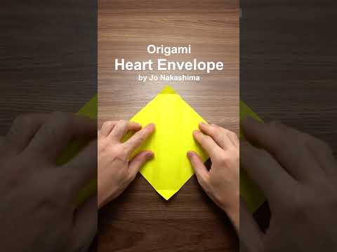 How to make an origami Heart Envelope #shorts How to make an origami Heart Envelope #shorts
