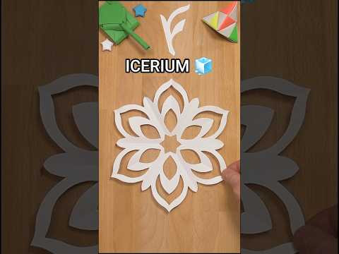 DIY PRESENT SNOWFLAKE ICERIUM STEP BY STEP | CAPTIVATING BEST SCHOOL PROJECT INCL ART #origami