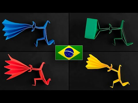Origami Avatar: A Lenda de Aang &mdash; Como Fazer os 4 Dominadores de Elementos (Passo a Passo F&aacute;cil)
