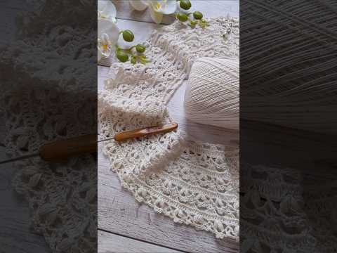 Кругла кокетка гачком #knitting #crochet #handmade #crocheting #shorts #crochetpattern #dress