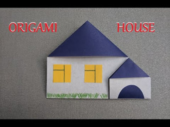 Домик оригами | Origami paper house