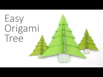 Easy Origami Tree Tutorial For X-mas