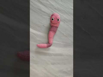 Worm crochet toys, crochet for beginners, easy crochet toy, amigurumi snake