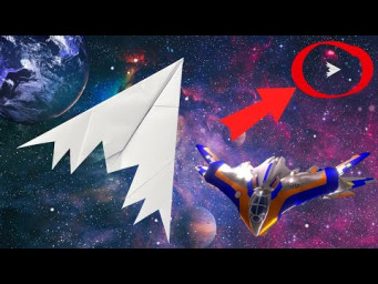 BEST PAPER PLANE SPACESHIP FROM GUARDIANS OF THE GALAXY | How to Make a Paper Airplane that Fly Far