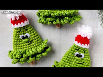 Амигуруми: схема Ёлка брошь | Игрушки вязаные крючком - Free crochet patterns.