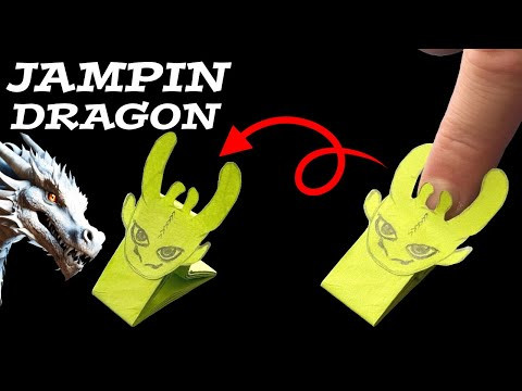 Origami Jumping Dragon | How To Make A Paper Dragon That Jumps Far Origami Jumping Dragon | How To Make A Paper Dragon That Jumps Far