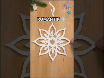 EASY ROMANTIC SNOWFLAKE STEP BY STEP | CAPTIVATING DECOR INCL ART