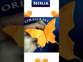 Origami Ninja Flapping Butterfly #shorts #jeremyshaferorigami