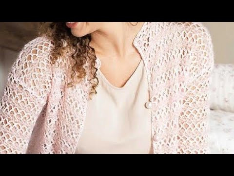 Crochet pattern for jacket - Узор крючком для жакета Crochet pattern for jacket - Узор крючком для жакета