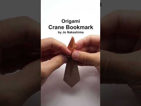 Origami Tsuru Bookmark #shorts