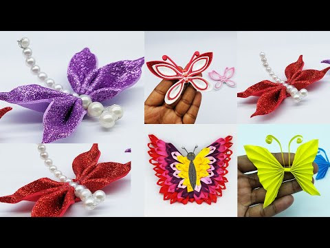 How to Make Paper Butterfly - Wall Decoration Ideas at Home - DIY Handmade Crafts How to Make Paper Butterfly - Wall Decoration Ideas at Home - DIY Handmade Crafts