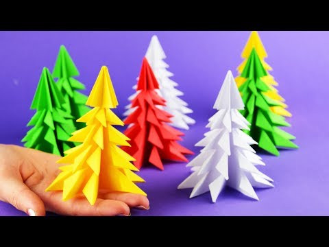 5 minutes craft | How to make 3D paper Christmas tree | DIY Tutorial