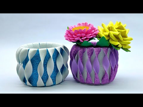 Beautiful Flower Vase - How to Make Flower Pot - Home Decoration Craft - Decorate With Me /DIY Decor Beautiful Flower Vase - How to Make Flower Pot - Home Decoration Craft - Decorate With Me /DIY Decor