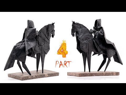 Origami Nazgul tutorial (Jason Ku) part 4 折り紙 ナズグル  Lord of the Rings