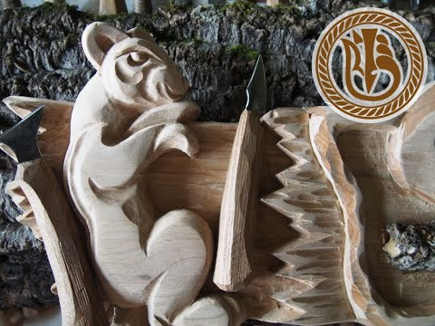 Woodcarving Бурундук Woodcarving Бурундук