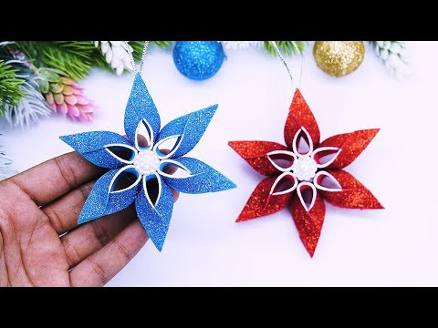 DIY Snowflakes for Christmas Decorations❄️Short Ideas for Christmas Decoration DIY Snowflakes for Christmas Decorations❄️Short Ideas for Christmas Decoration