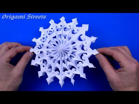 Как сделать объёмную снежинку ❄️ Новогоднее украшение Как сделать объёмную снежинку ❄️ Новогоднее украшение