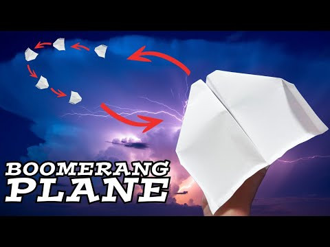 How To Make A Paper Airplane Boomerang That Returns Back Quick & Easy How To Make A Paper Airplane Boomerang That Returns Back Quick & Easy