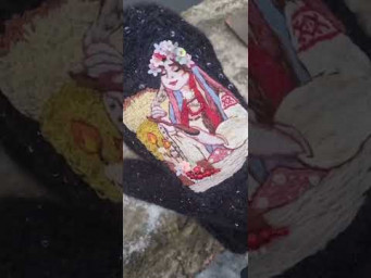 Варежки с вышивкой по мотивом повести Гоголя