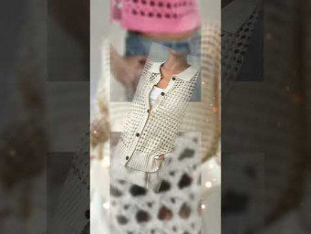 Летний топ #brunellocucinelli ажурная РОСКОШЬ крупной сетки #вязаниеспицами #knitting #shorts