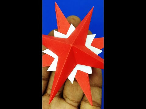 Christmas Star - Learn How to make Star #shorts #short