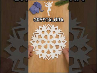 MAGICAL CRYSTALORA SNOWFLAKE: CUTTING MASTERCLASS INCLART #paper