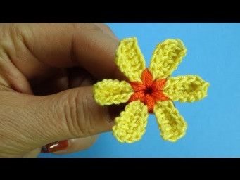 Очаровательный малыш   Вязаные цветы Урок 94 Crochet flower pattern