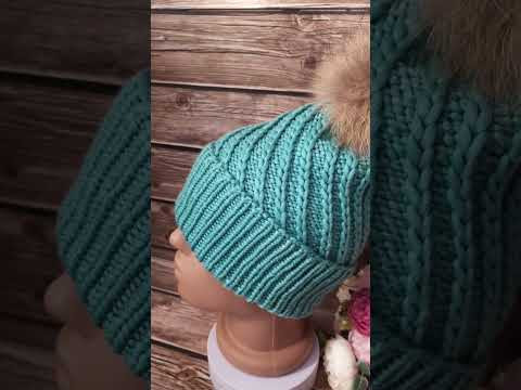 ШАПКА УЗОРОМ ПО ДИАГОНАЛИ!!! МАСТЕР КЛАСС ЕСТЬ НА КАНАЛЕ!!! ШАПКА УЗОРОМ ПО ДИАГОНАЛИ!!! МАСТЕР КЛАСС ЕСТЬ НА КАНАЛЕ!!!