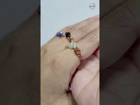 Simple ring - Free tutorial video link above the title  #shortsvideo #wireworks #diy
