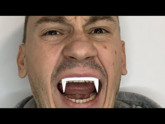 Wearable Vampire Fangs | Origami Vampire Teeth | Origami Halloween | Halloween DIY Crafts