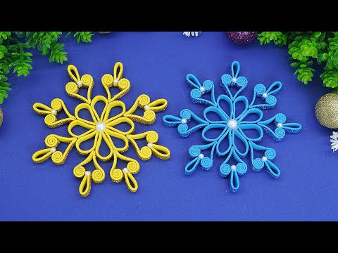 DIY Christmas Snowflakes❄️Xmas Decor With Snowflake DIY Christmas Snowflakes❄️Xmas Decor With Snowflake