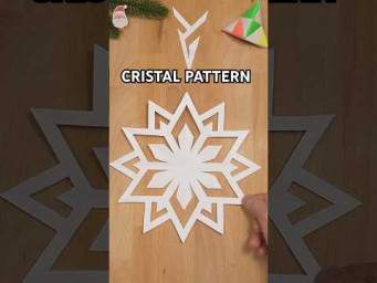 DIY CAPTIVATING CRYSTAL PATTERN | EASY PAPER SNOWFLAKE STEP BY STEP INCL ART